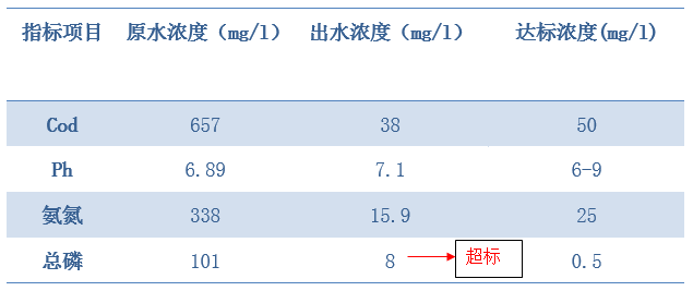 屠宰场废水总磷超标处理水质